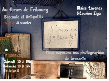 EXPOSITION DE PHOTOGRAPHIES DE BROCANTE  vendu